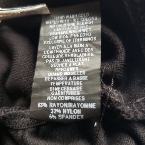 Jet Black Studio Black Mock Turtleneck Top with Ruge Scrunched Sides - Picture 9 of 10